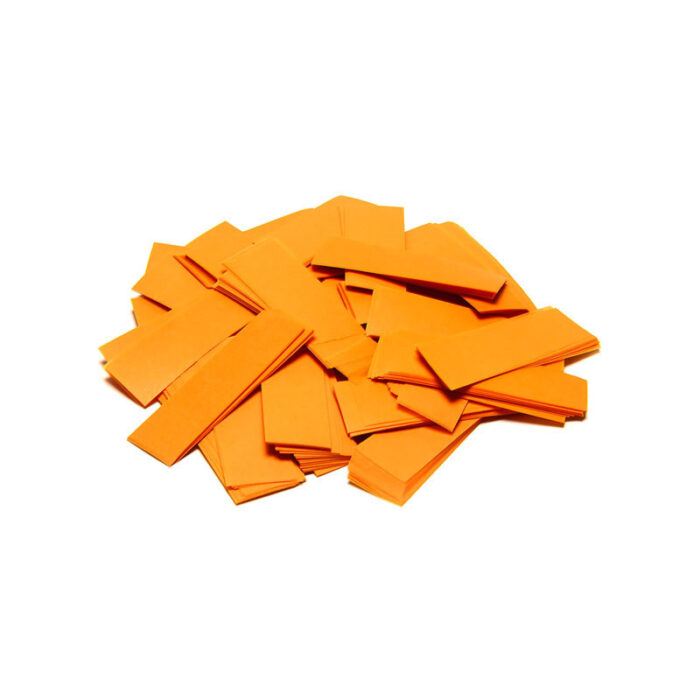 TCM FX - Lassú esésű Konfetti Téglalapok 55x17mm - Narancssárga - 1 kg